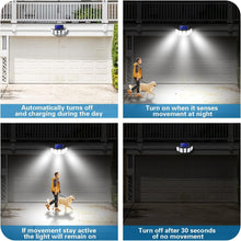 Load image into Gallery viewer, IP65 Waterproof Solar LED Motion Sensor Lights - 300 Bright Lights for Outdoors