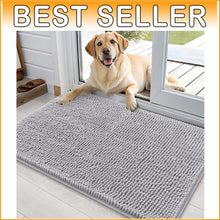 Load image into Gallery viewer, Soft Chenille Dog Mat for Muddy Paws - 36x24 Washable Indoor Entryway Rug