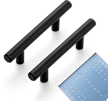 Load image into Gallery viewer, Modern Matte Black Cabinet Pulls 6'' - Perfect for Kitchen &amp; Bathroom Makeovers