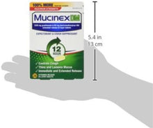 Load image into Gallery viewer, DM 12 Hour Cough &amp; Chest Congestion Relief Tablets - 1200mg Guaifenesin Duo
