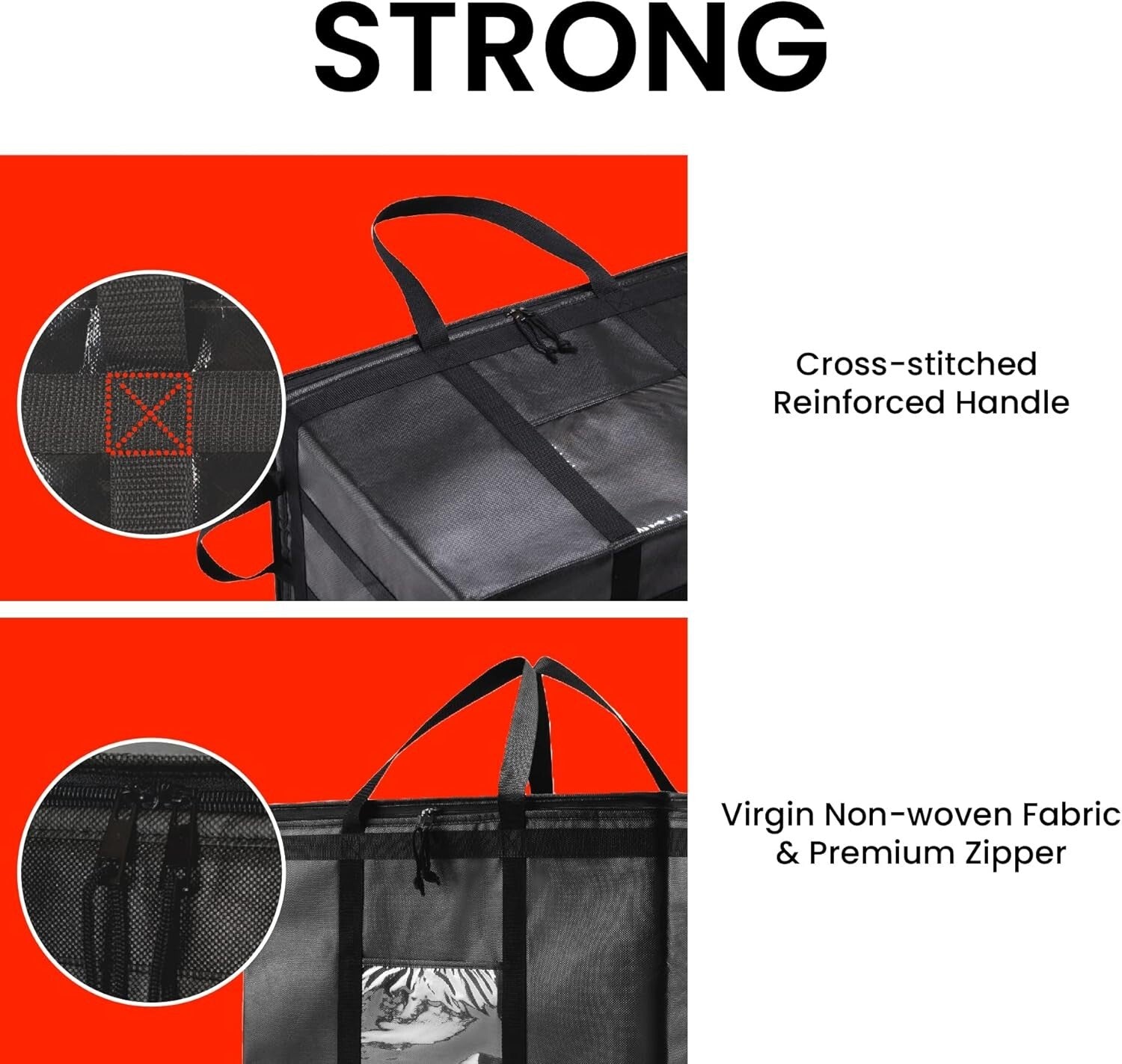 Durable Insulated Food Carrier with Heavy-Duty Zipper - Great for Any Adventure