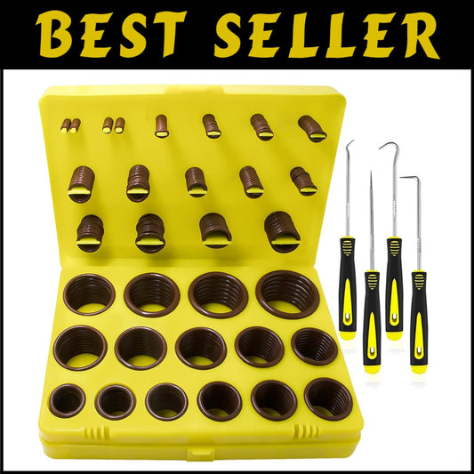 Complete 386-Piece Viton O-Ring Set - Ideal for Hydraulic & Pressure Washer Use
