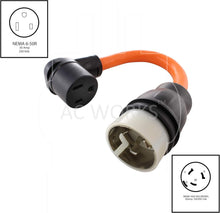 Load image into Gallery viewer, Reliable 4-Wire Locking Female Plug Adapter: CS6365 to 6-50 Welder Usage