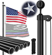 Load image into Gallery viewer, Rust-Resistant 25 FT Flag Pole with 41 FT Rope &amp; Accessories for Proud Display