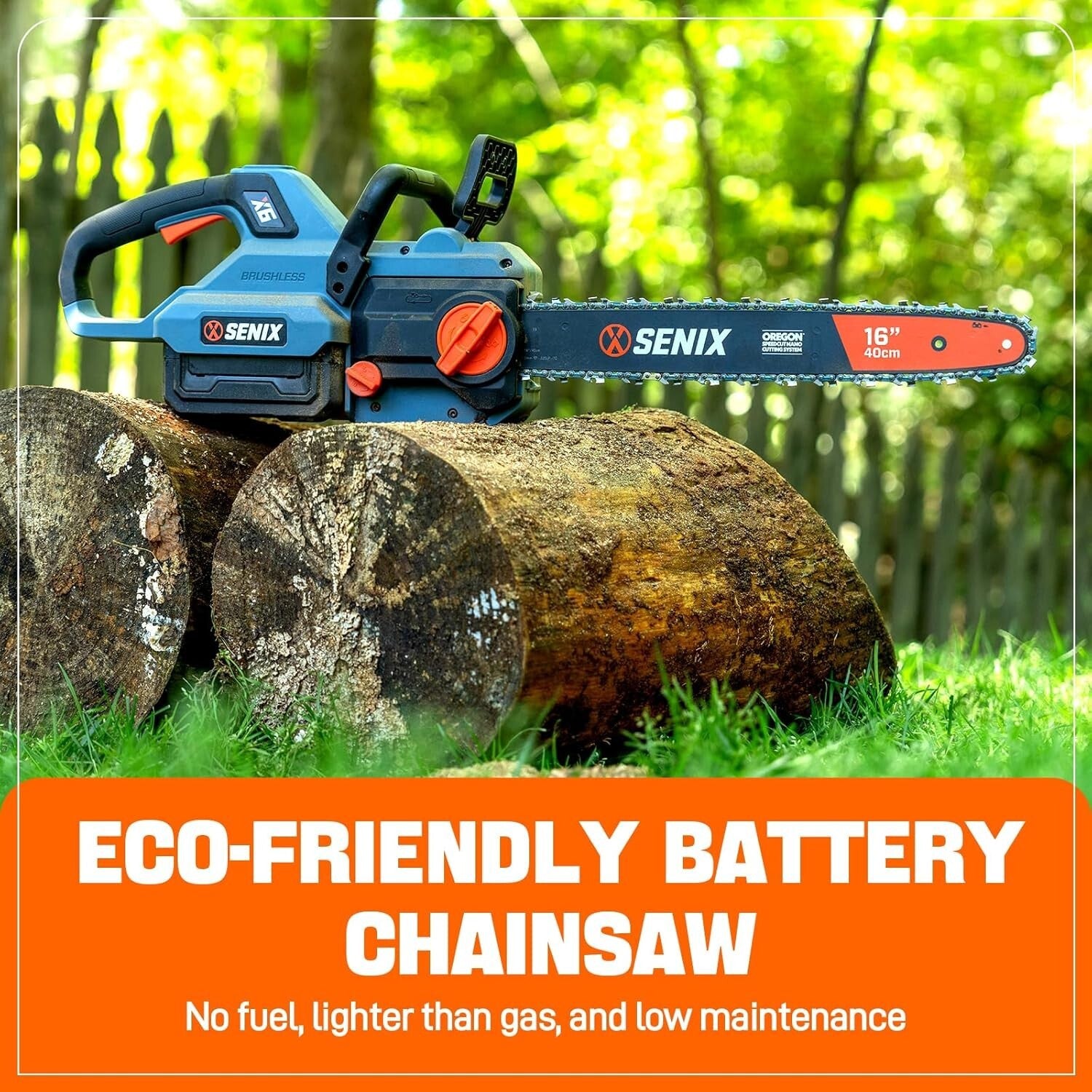60V 16'' Cordless Electric Chainsaw with Battery & Charger - Ultimate Yard Tool