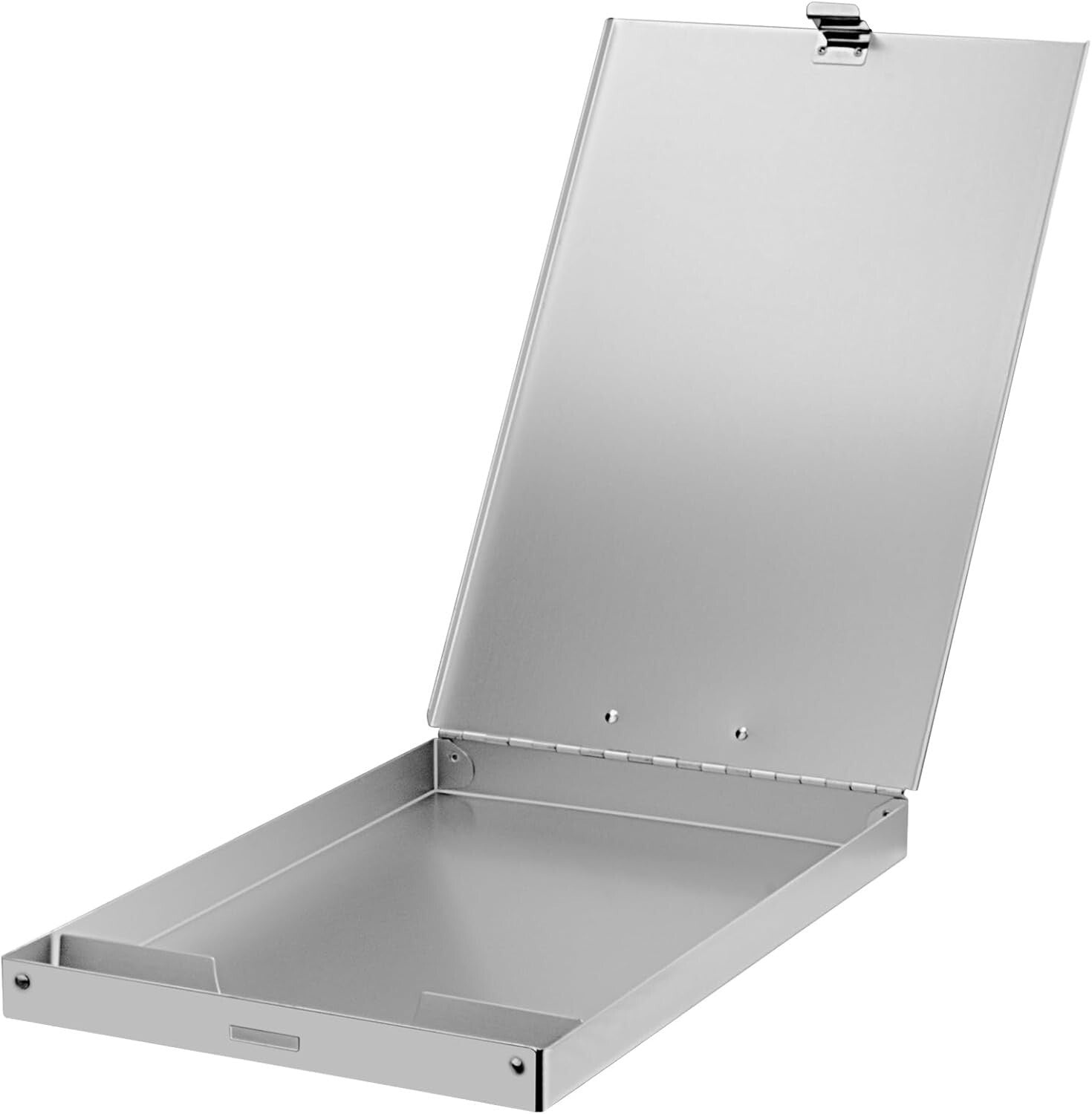 Style Meets Function: 2-Pack Portable Aluminum Clipboards with Storage, 8.5x11