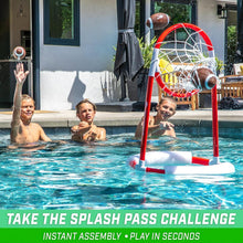 Load image into Gallery viewer, Splash Pass Football Game: Fun Pool Activity with 4 Footballs - Ultimate Summer
