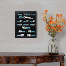 Load image into Gallery viewer, Premium Knife Display Cabinet, UV-Resistant &amp; Secure Locking Design, Black