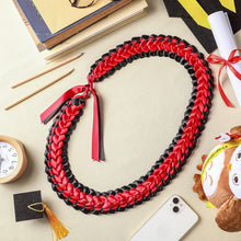 Load image into Gallery viewer, Elegant Double Braided Graduation Leis for Class of 2025 - 40-inch Necklace