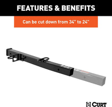 Load image into Gallery viewer, Durable Carbon Steel Hitch Receiver Adapter - 2" Shank, Black Powder Coat Finish