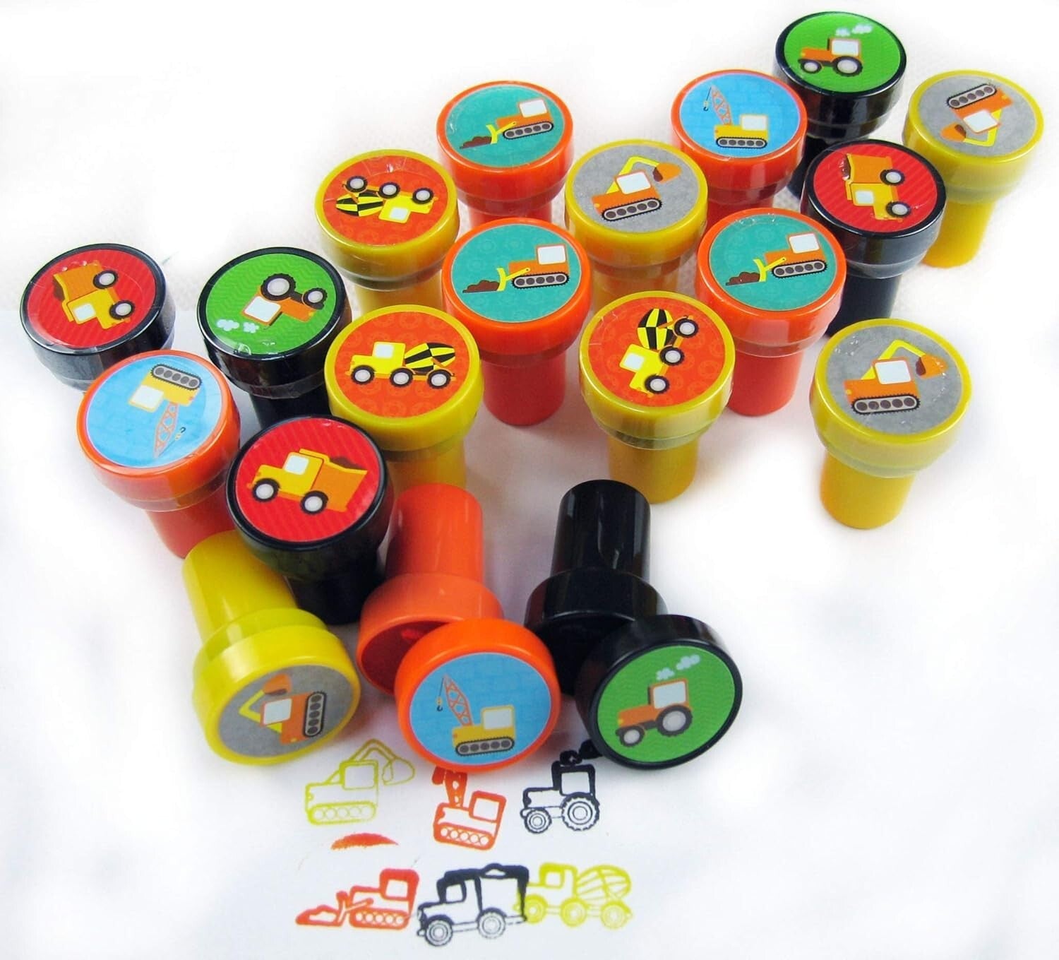 108-Piece Construction Truck Party Favor Set - Toys, Stickers, Crayons & More!