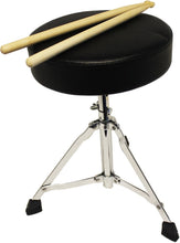 Load image into Gallery viewer, 3 Piece Kids Drum Set with Throne, Cymbal &amp; Pedal - Blue Musical Starter Kit