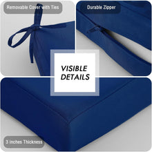 Load image into Gallery viewer, Stylish Waterproof Outdoor Bench Cushion 42x18 Inch - Memory Foam Support