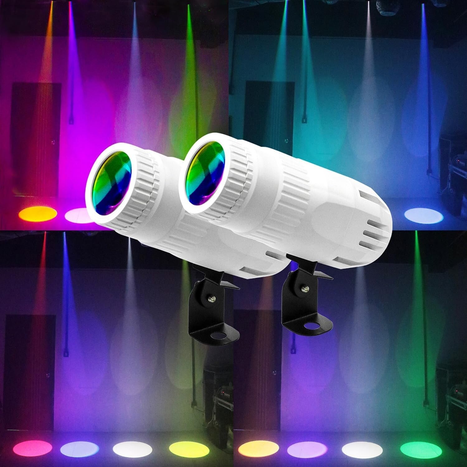 Compact 10000 Lumen RGBW LED Beam Spotlight - Perfect for Parties and Bars