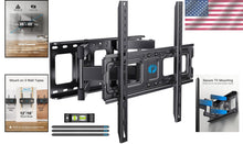 Load image into Gallery viewer, Universal Full Motion Tilt and Swivel TV Mount for 26-65 inch TVs - Easy Install