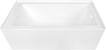 Load image into Gallery viewer, Durable 60-Inch Acrylic Bathtub for Alcove Installation - Right Drain - White