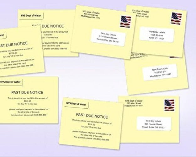 Professional Quality Blue Postcards - 250 Sheets with Duplex Printing Capability