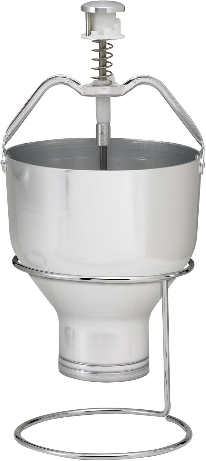 Compact 10 Gauge Aluminum Pancake Dispenser - No Clogs, Just Perfect Pancakes