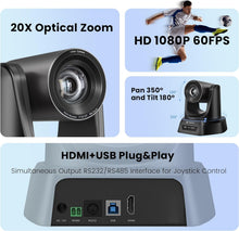 Load image into Gallery viewer, 20X Optical Zoom 1080P PTZ Conference Camera System with Bluetooth Speakerphone