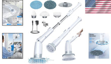 Load image into Gallery viewer, Powerful Cordless Spin Scrubber with 3 Lengths &amp; 5 Brush Heads for Easy Cleaning