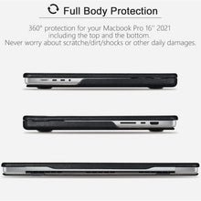 Load image into Gallery viewer, Premium Leather MacBook Pro 14 Case - 360-Degree Protection, Black Elegance