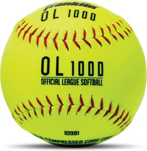 Load image into Gallery viewer, Optic Yellow Fastpitch Softballs - 12 Inch Official Size, 12 Pack with Mesh Bag