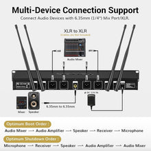 Load image into Gallery viewer, Metal Built Wireless Microphones with 4 Antennas - Ideal for Singing &amp; Speech