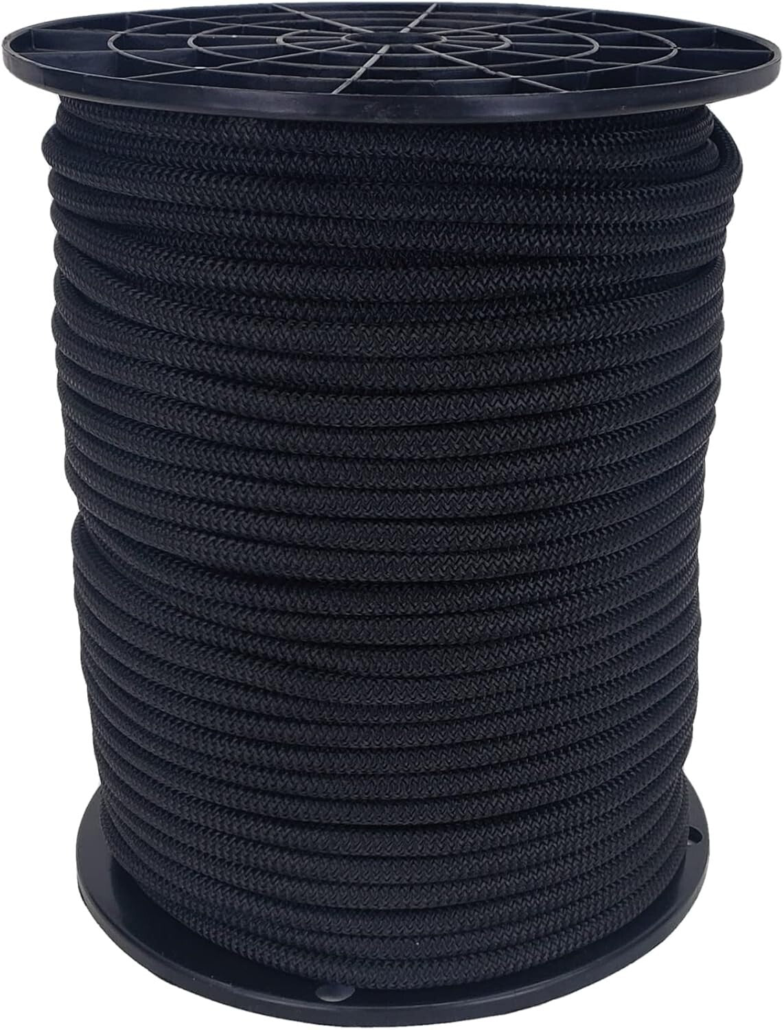 Multipurpose 250ft Black Polyester Bungee Cord - Ideal for Outdoor Adventures