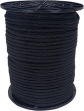Load image into Gallery viewer, Multipurpose 250ft Black Polyester Bungee Cord - Ideal for Outdoor Adventures