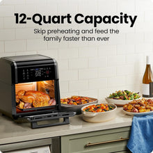 Load image into Gallery viewer, Family-Sized 12-Quart Air Fryer Oven - 6 Functions, Touch Control &amp; Easy Cleanup