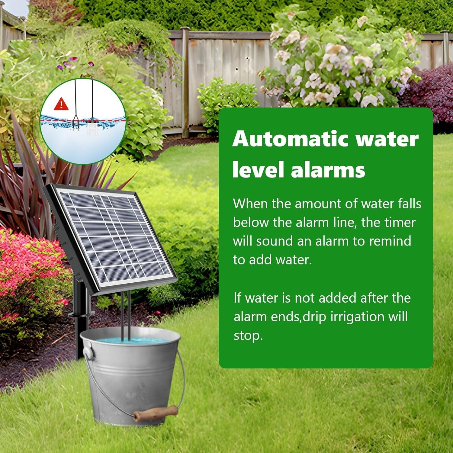 Effortless 15-Pot Solar Powered Drip Irrigation System for Indoor/Outdoor Use