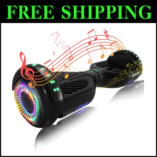 High-Performance Hoverboard with Colorful LED Lights - Ideal for Kids & Adults