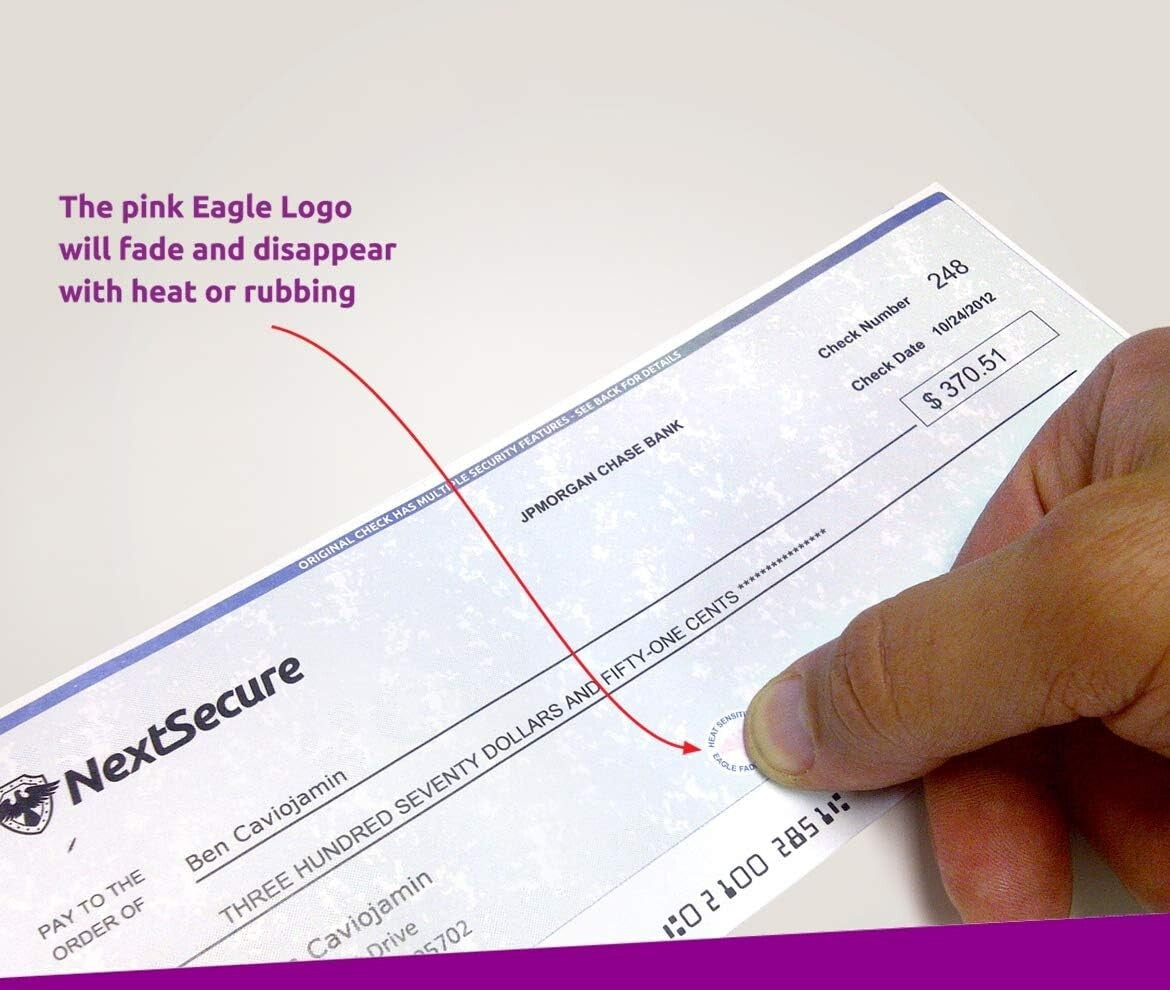 Professional 500-Piece Green Matte Blank Check Paper for Laser & Inkjet Printing