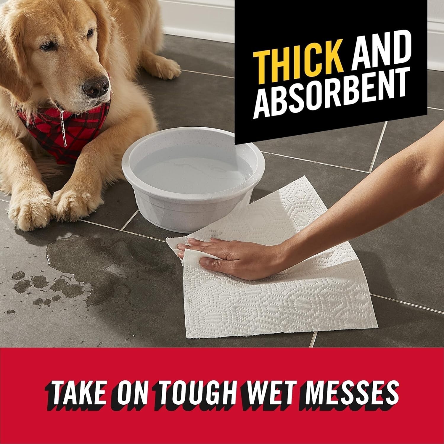 Eco-Friendly Tear-A-Square Paper Towels: 12 Double Rolls with 2-Ply Durability