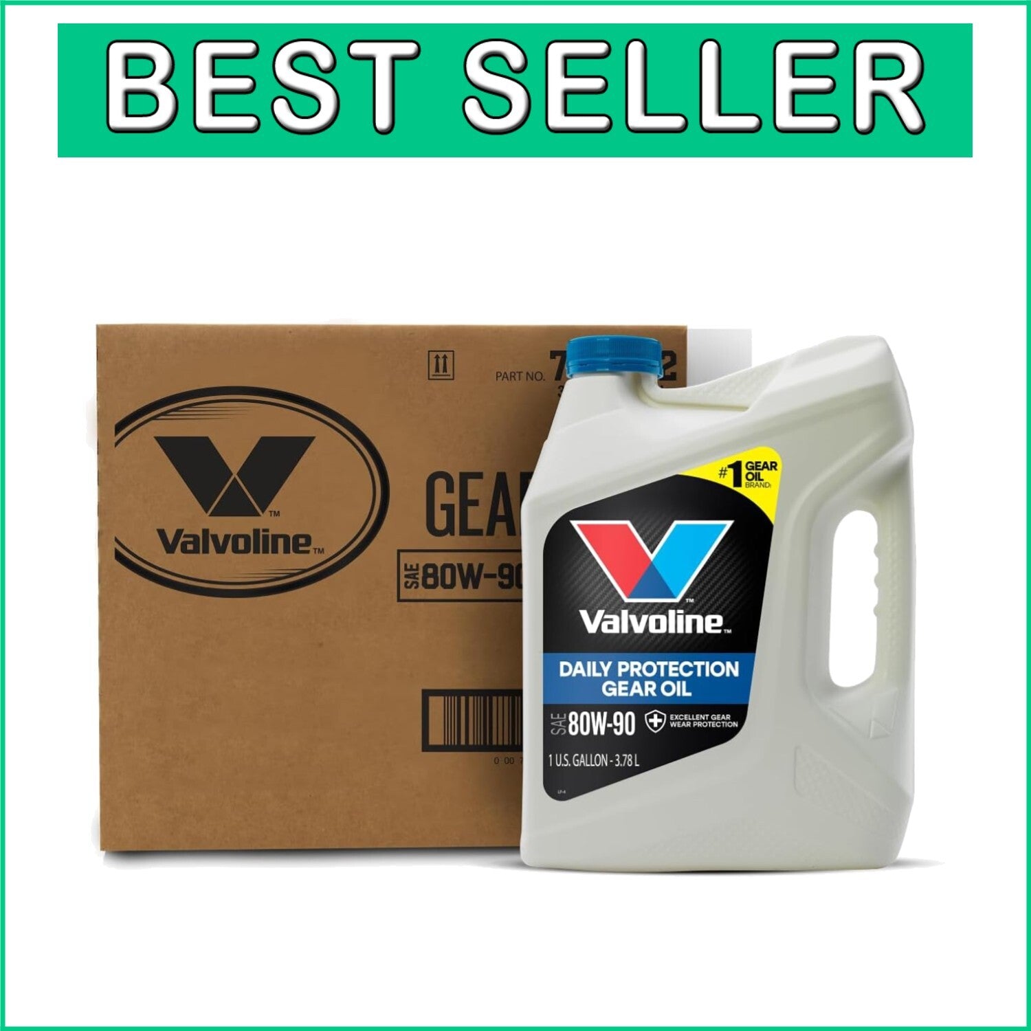 Extreme Pressure SAE 80W-90 Gear Oil - Dependable Year-Round Lubrication, 3-Pack