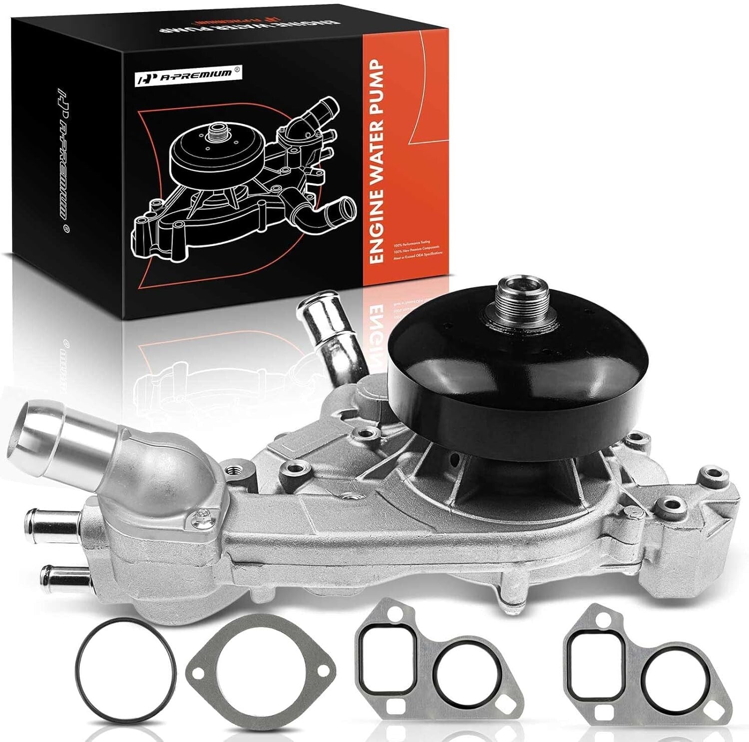 Engine Water Pump with Thermostat & Gasket for Chevy GMC Cadillac 4.8L-6.0L