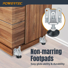 Load image into Gallery viewer, 16-Pack Heavy Duty Adjustable Leg Levelers with Non-Marring Pads for Stability