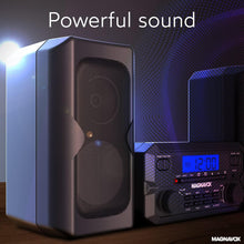 Load image into Gallery viewer, Bluetooth-FM Stereo CD Shelf System with Remote &amp; LCD - Modern Black Design