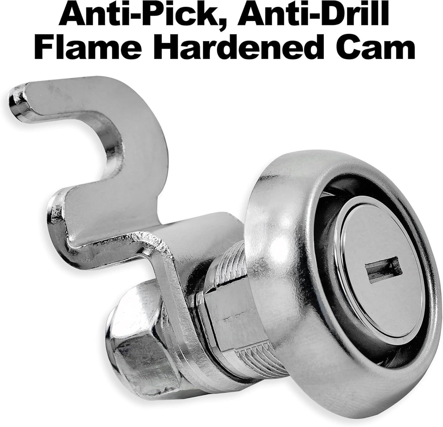 Vandal-Resistant Lockable Mailbox with Baffle Door & Concealed Clip in Black