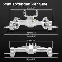 Load image into Gallery viewer, 5mm Diamond Portal Axles with Lay Down Servo Mount for 1/18 RC Crawler Upgrade