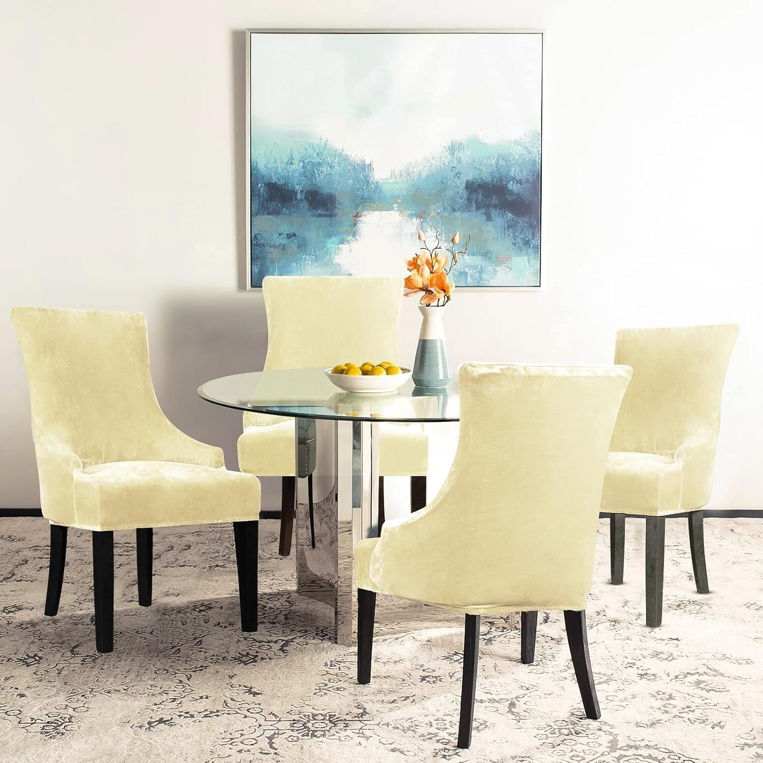 High-Quality Velvet Slipcovers for Wingback Chairs - Stain & Scratch Resistant