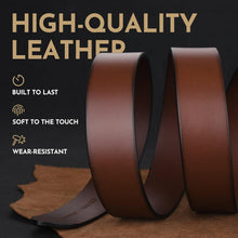 Load image into Gallery viewer, Handmade 1.5" Men's Top-Grain Leather Belt - Perfect Fit for Every Occasion