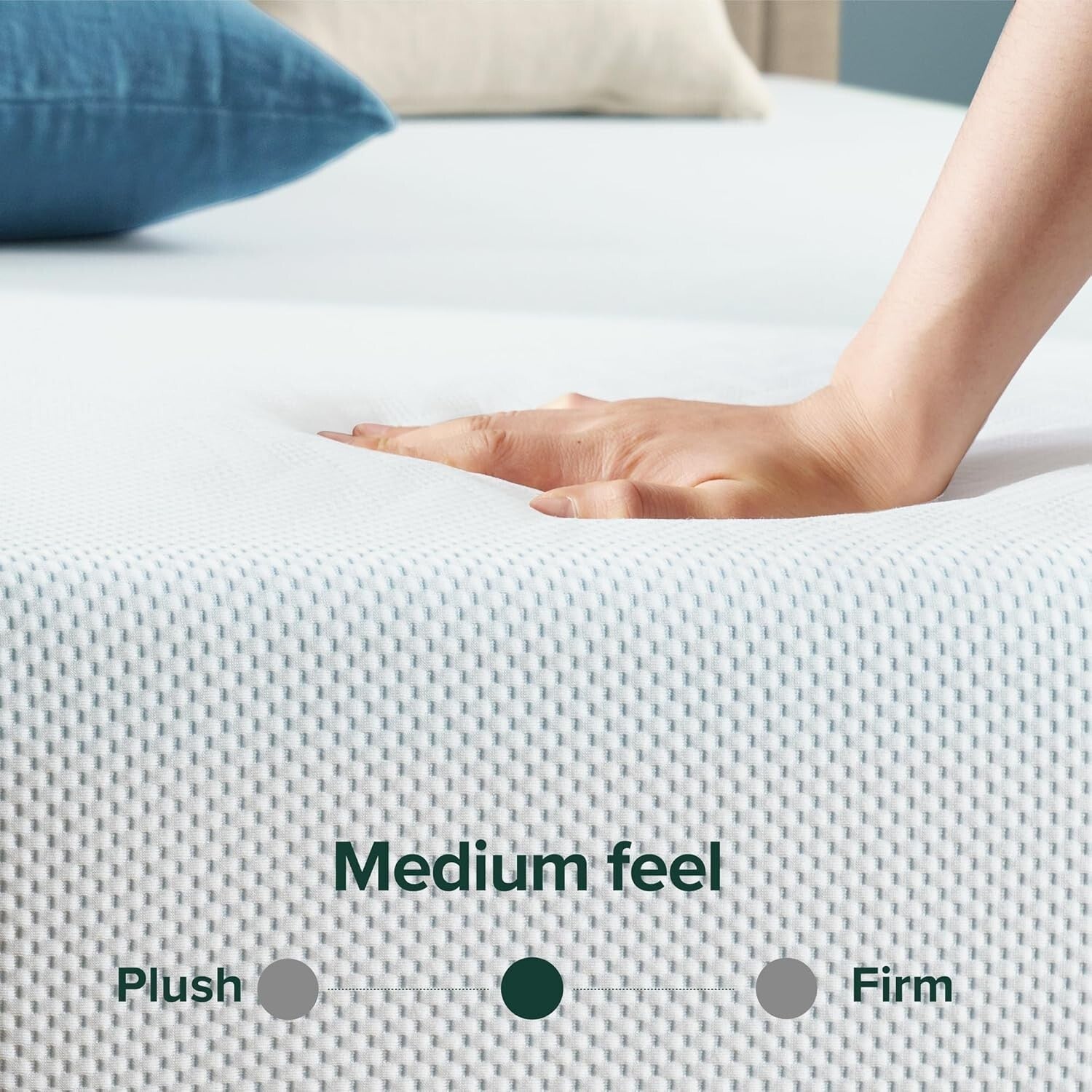 Unique Twin Cooling Memory Foam Mattress - 8-Inch Green Tea Infused Comfort