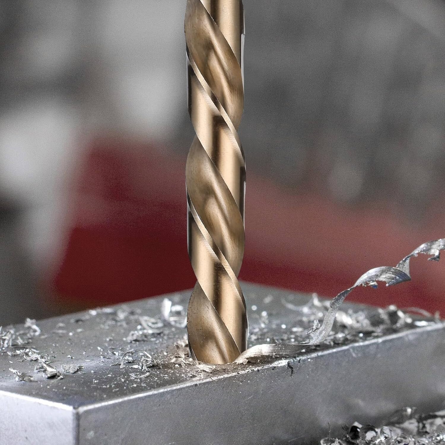 Versatile M35 Cobalt Drill Bit Set - 115 Pieces with Round Shank & Ergonomic Box