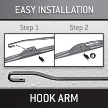 Load image into Gallery viewer, Easy Install 22 &amp; 20 inch Automotive Windshield Wiper Blades for Safe Driving