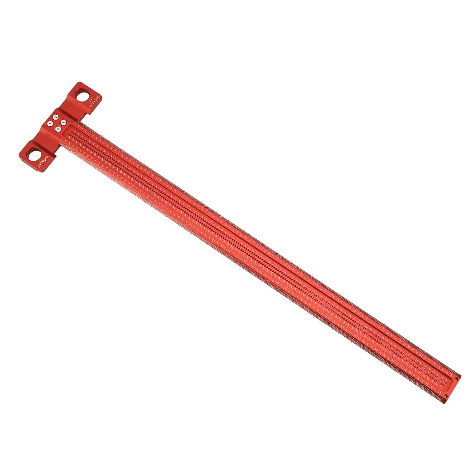 High-Quality 24in Woodworking T-Square Ruler with Clear Scales for Accuracy
