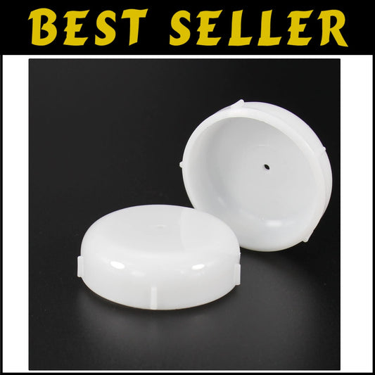 100 Pack 1.5" White Plastic Patio Furniture Glides - Floor Protectors for Chairs