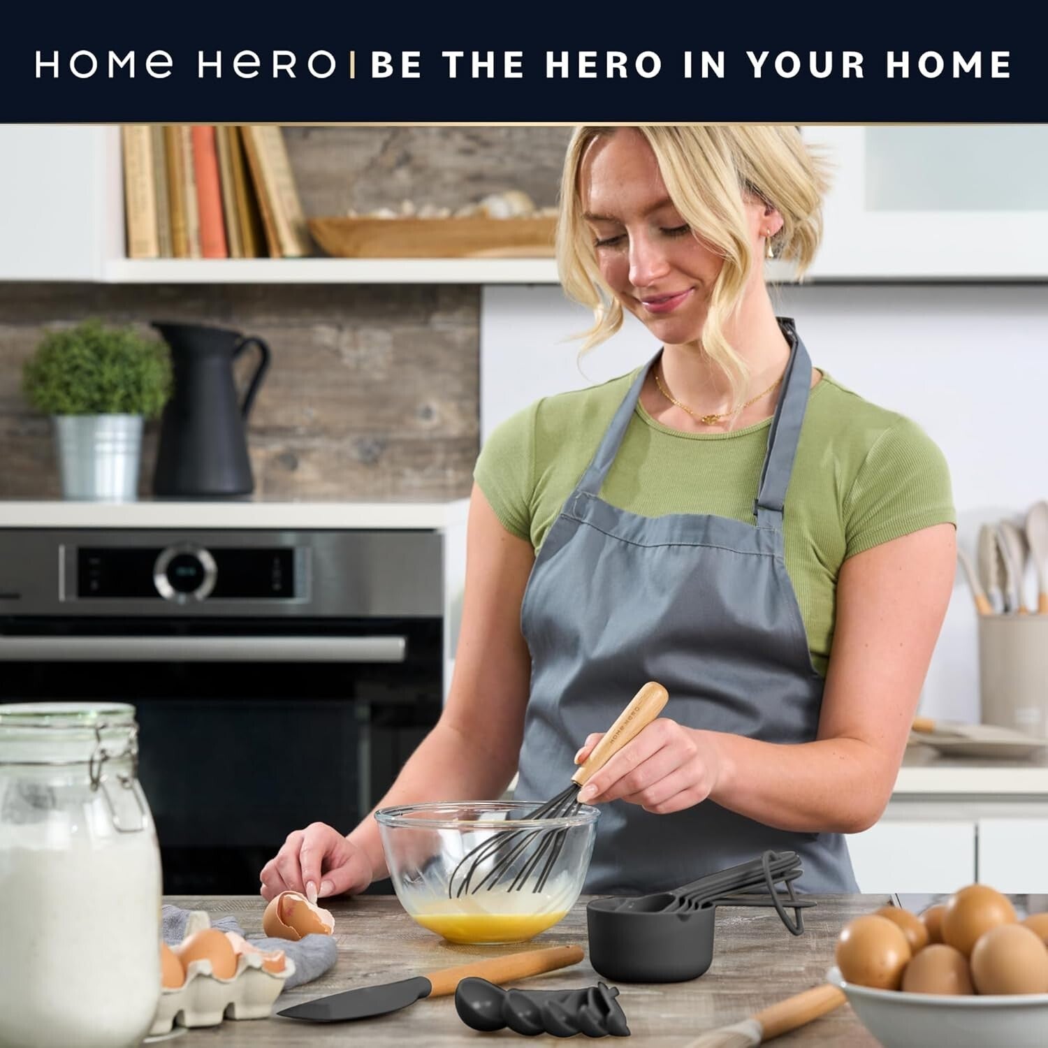 Premium Silicone Cooking Utensils Set - 44 Pieces with Elegant Beechwood Handles