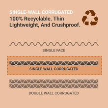 Load image into Gallery viewer, Bulk 50-Pack 5x5x5 Corrugated Boxes - Strong, Lightweight Shipping Solutions