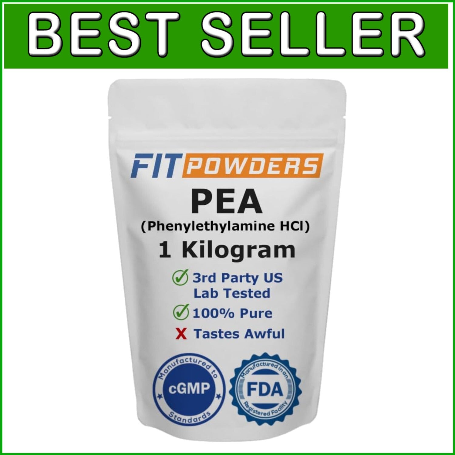 35.274 Ounce Pure Phenylethylamine Powder for Energy and Cognitive Support